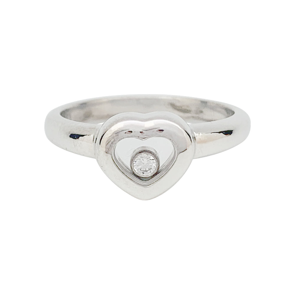 Bague Chopard, "Happy Diamonds", or blanc, diamant.