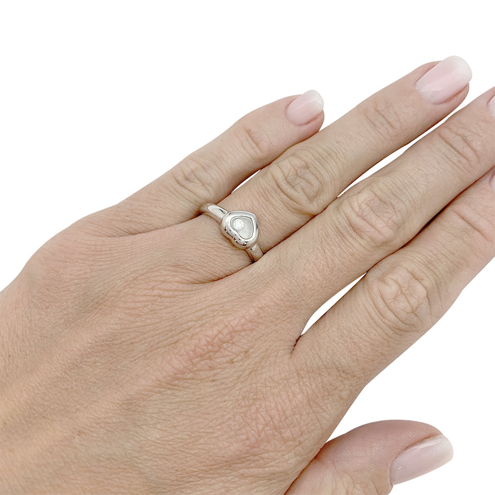 Chopard "Happy Diamonds" ring in white gold, diamond.