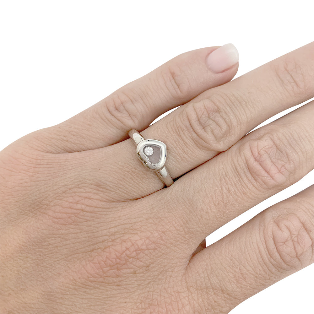 Chopard "Happy Diamonds" ring in white gold, diamond.