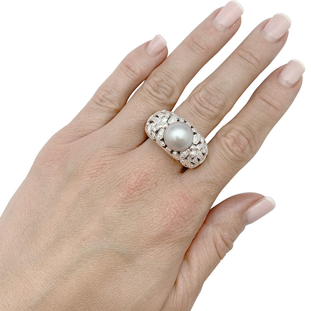 Dior ring, "Désirée", white gold, diamonds.