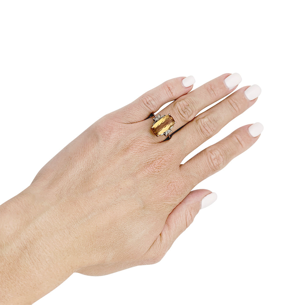 H.Stern andalusite ring, diamonds, white gold.