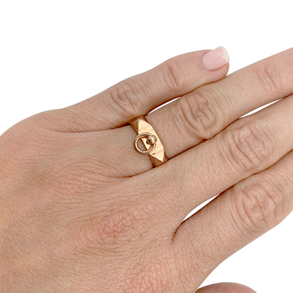 Hermès ring, "Dog Collar", pink gold.
