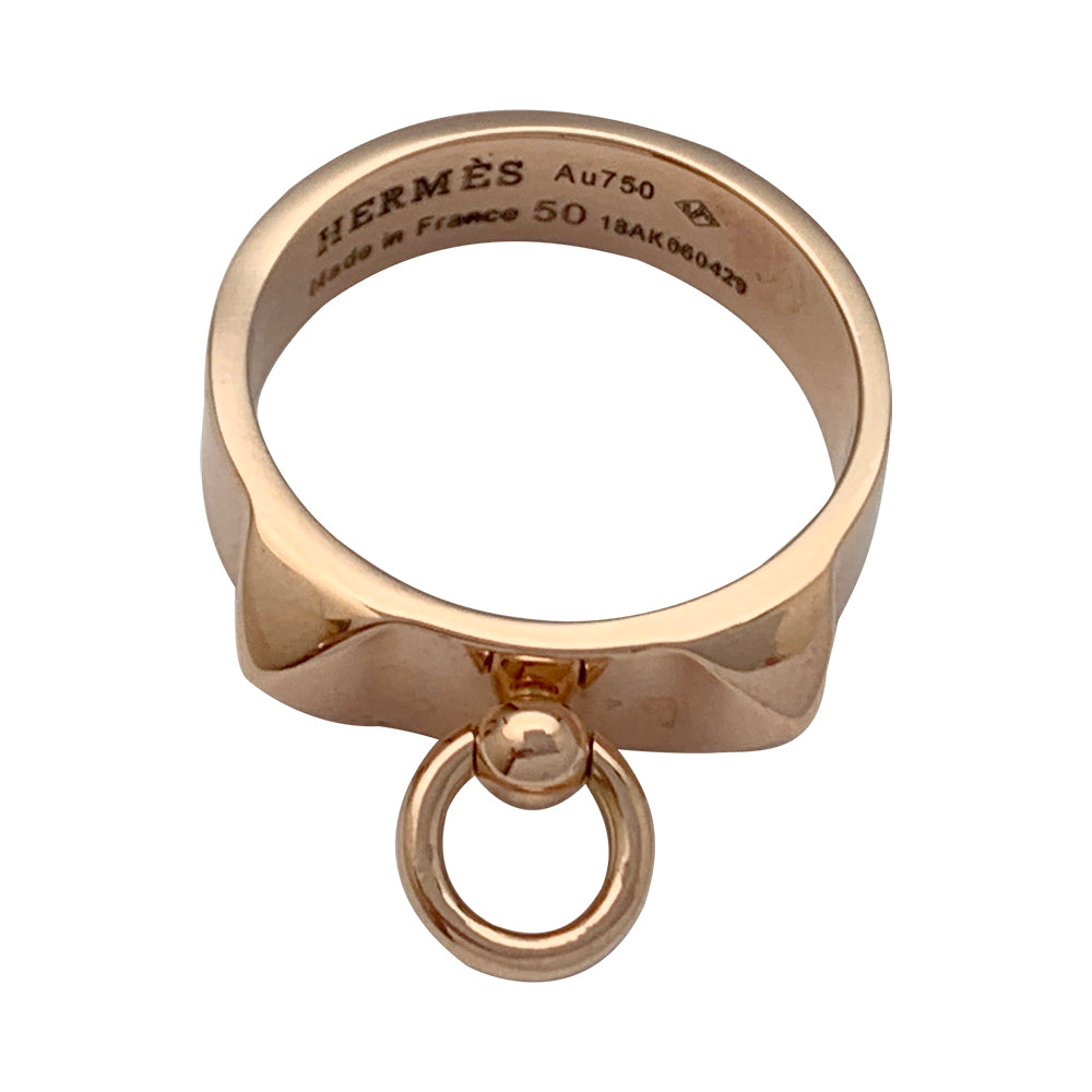 Hermès ring, "Dog Collar", pink gold.