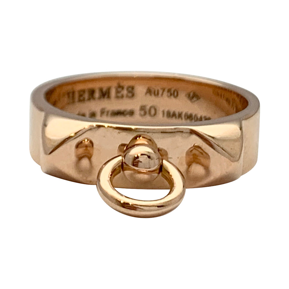 Hermès ring, "Dog Collar", pink gold.