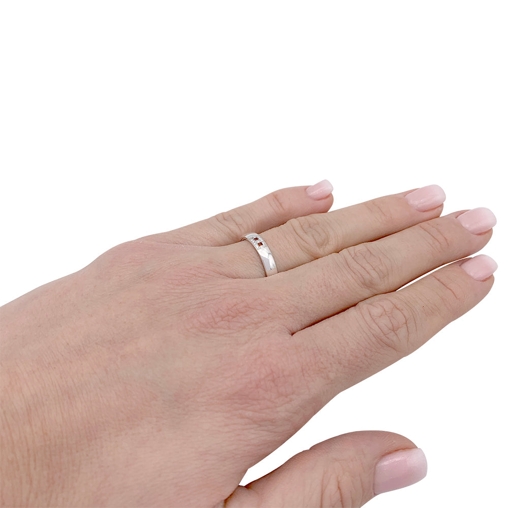 Hermès ring, "Ever Héraklès", white gold, diamonds.