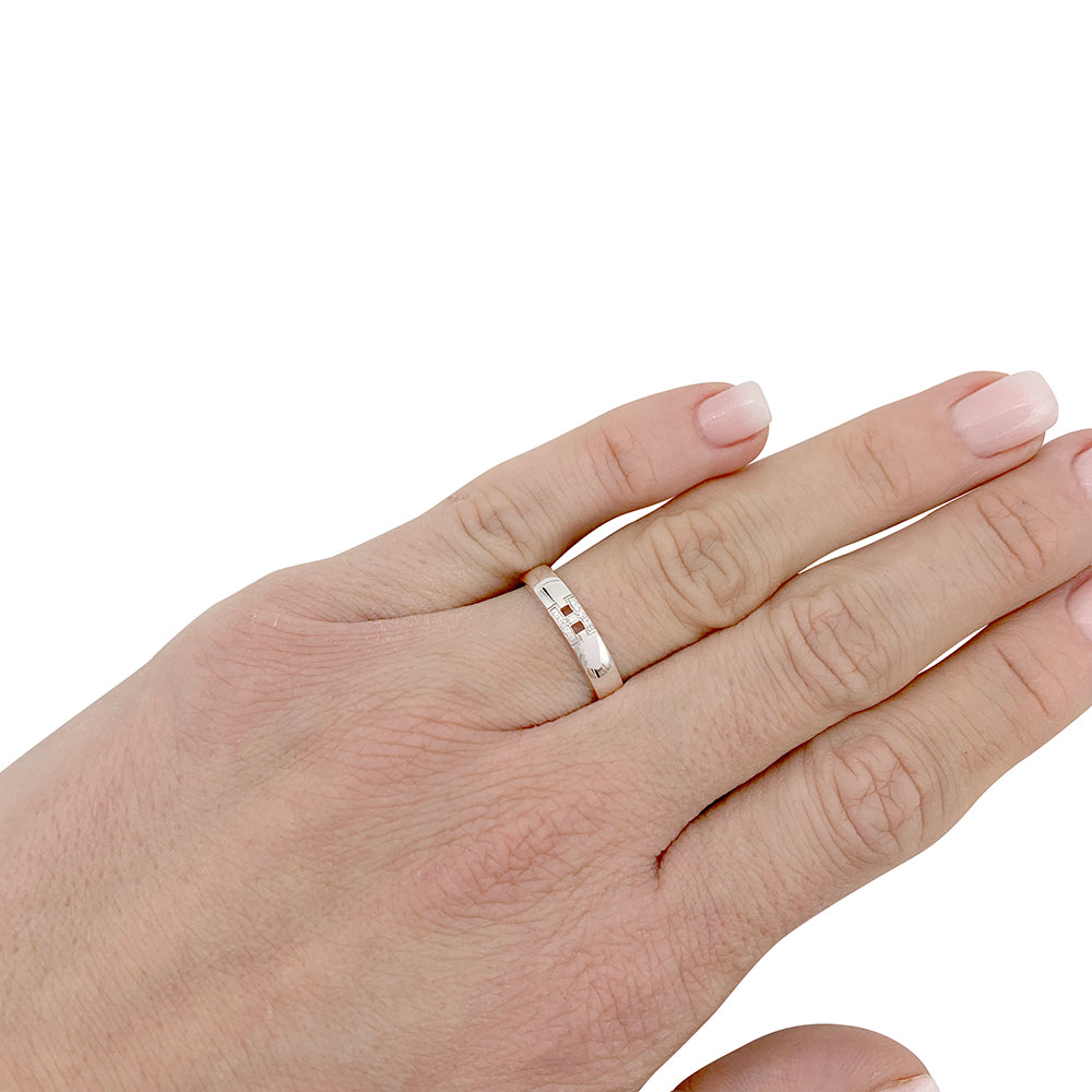 Hermès ring, "Ever Héraklès", white gold, diamonds.