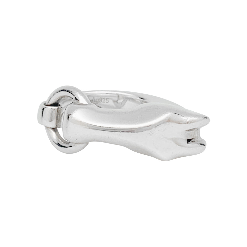 Hermès ring, "Galop", silver.