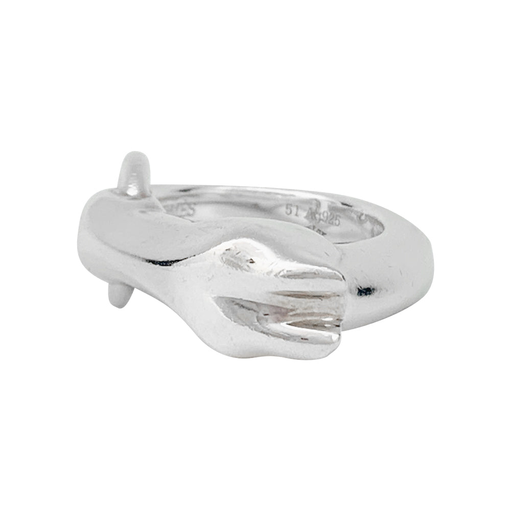 Bague Hermès, "Galop", argent.