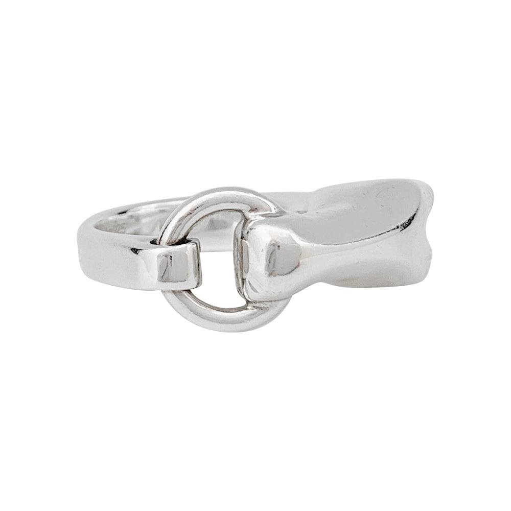 Hermès ring, "Galop", silver.