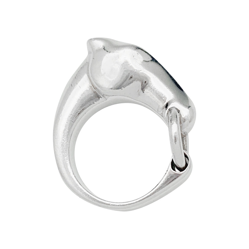 Bague Hermès, "Galop", argent.
