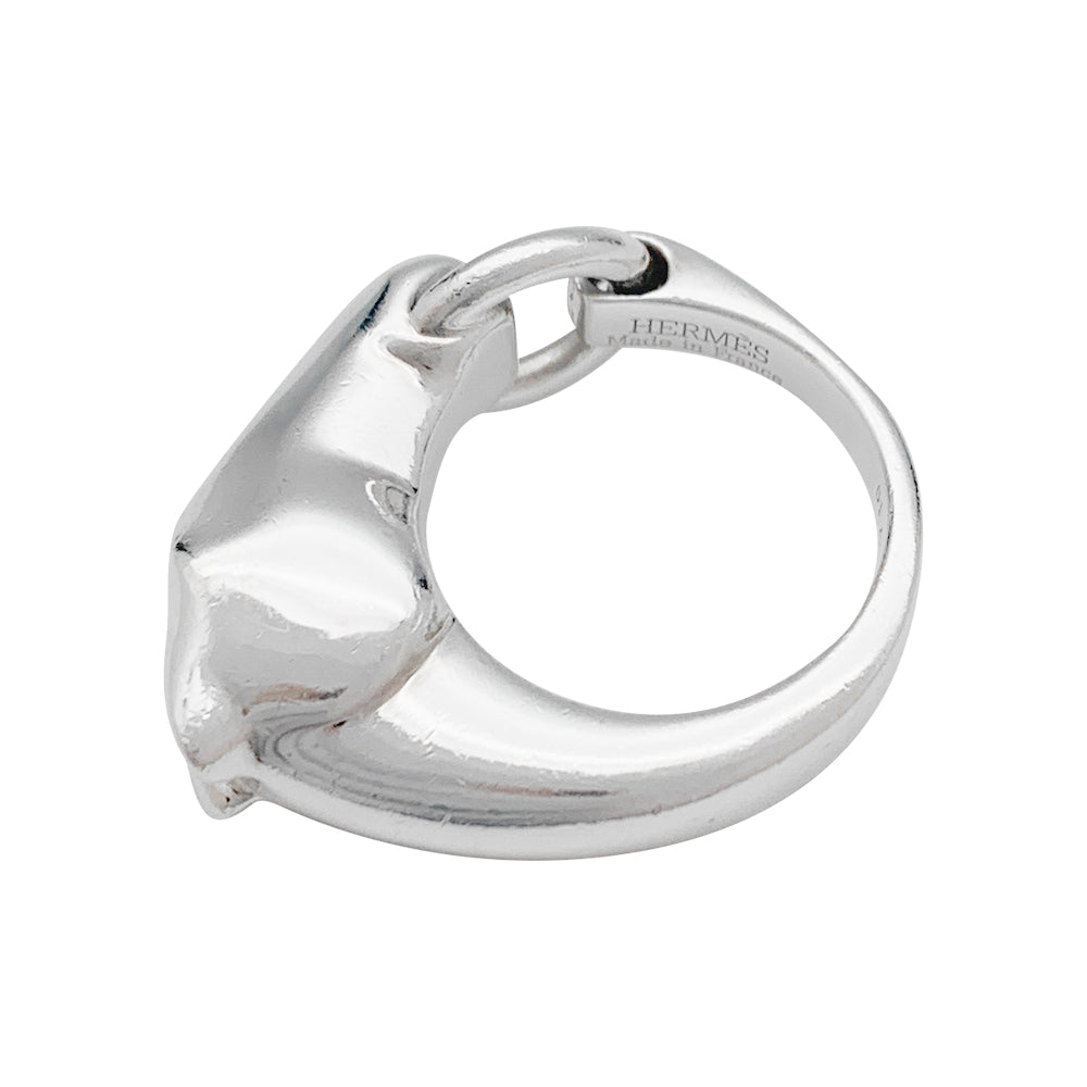 Hermès ring, "Galop", silver.