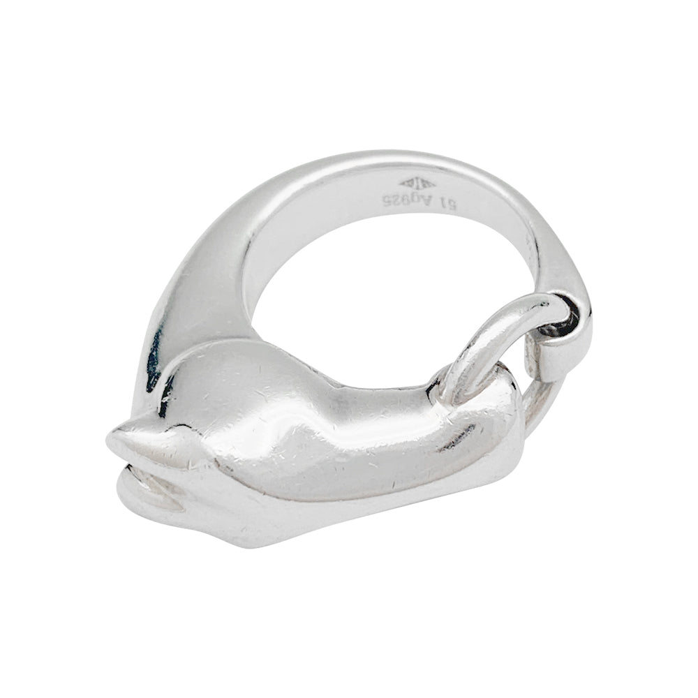 Hermès ring, "Galop", silver.