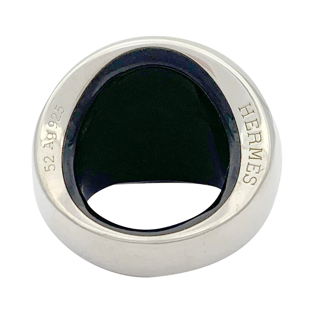 Hermès ring, "Quark", silver.