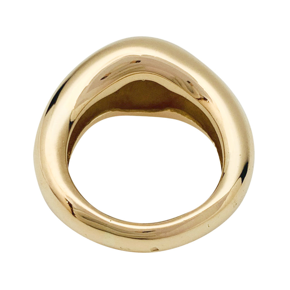 Chaumet "Mélanie" bangle ring, yellow gold and diamonds.