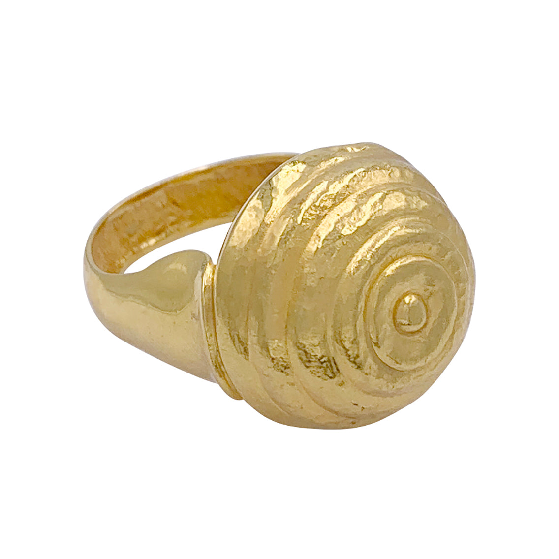 Lalaounis ring, “Ruche”, in yellow gold.