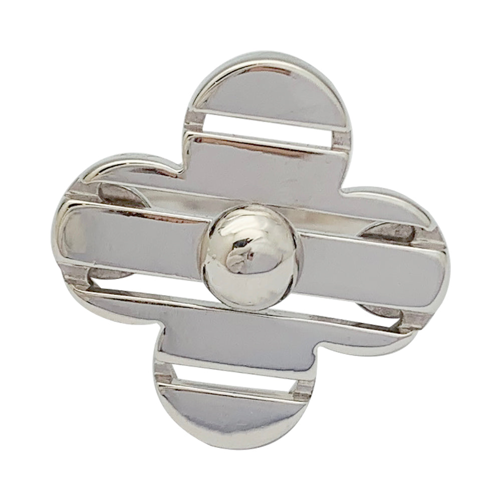 Louis Vuitton white gold ring.