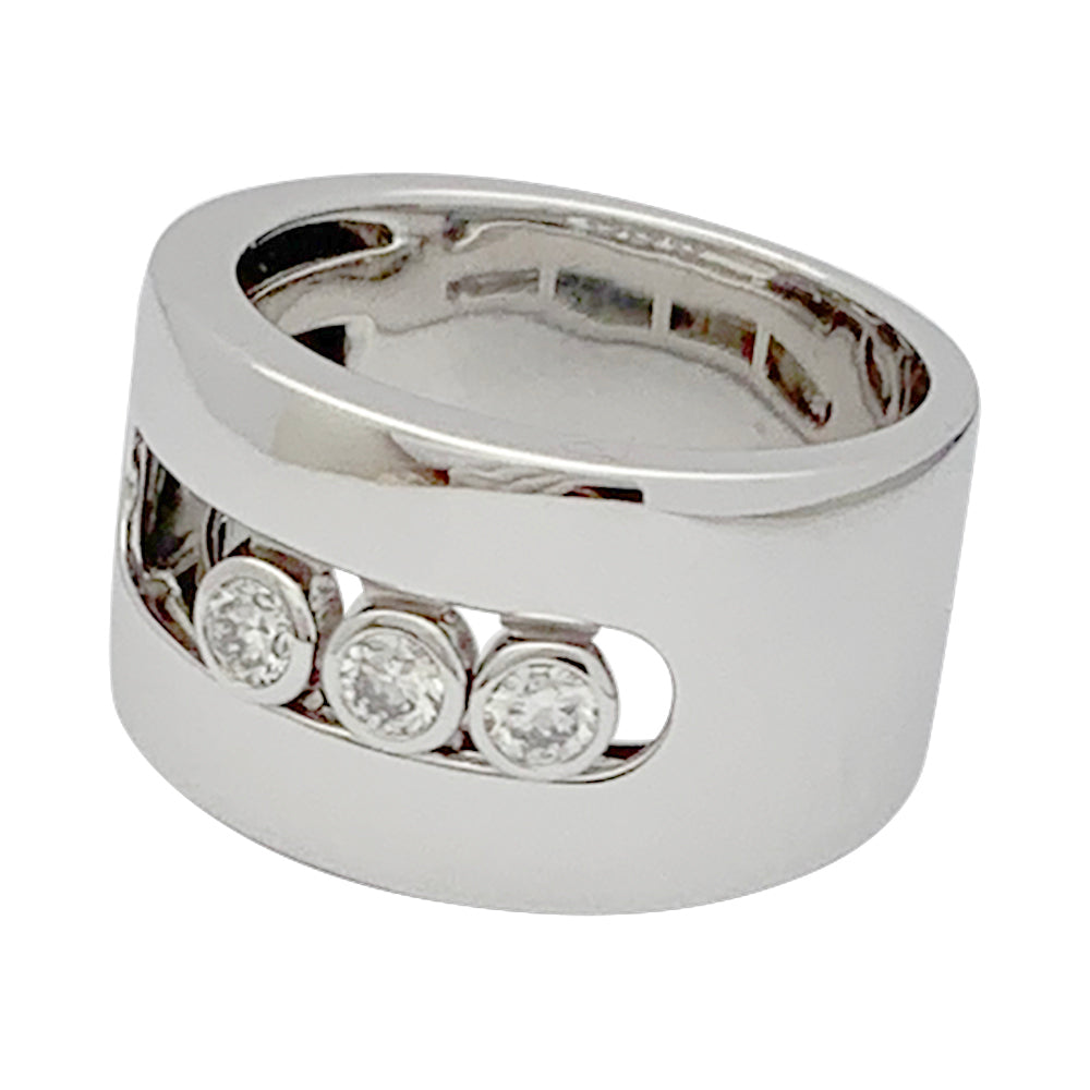 Messika ring, "Move", white gold, diamonds.