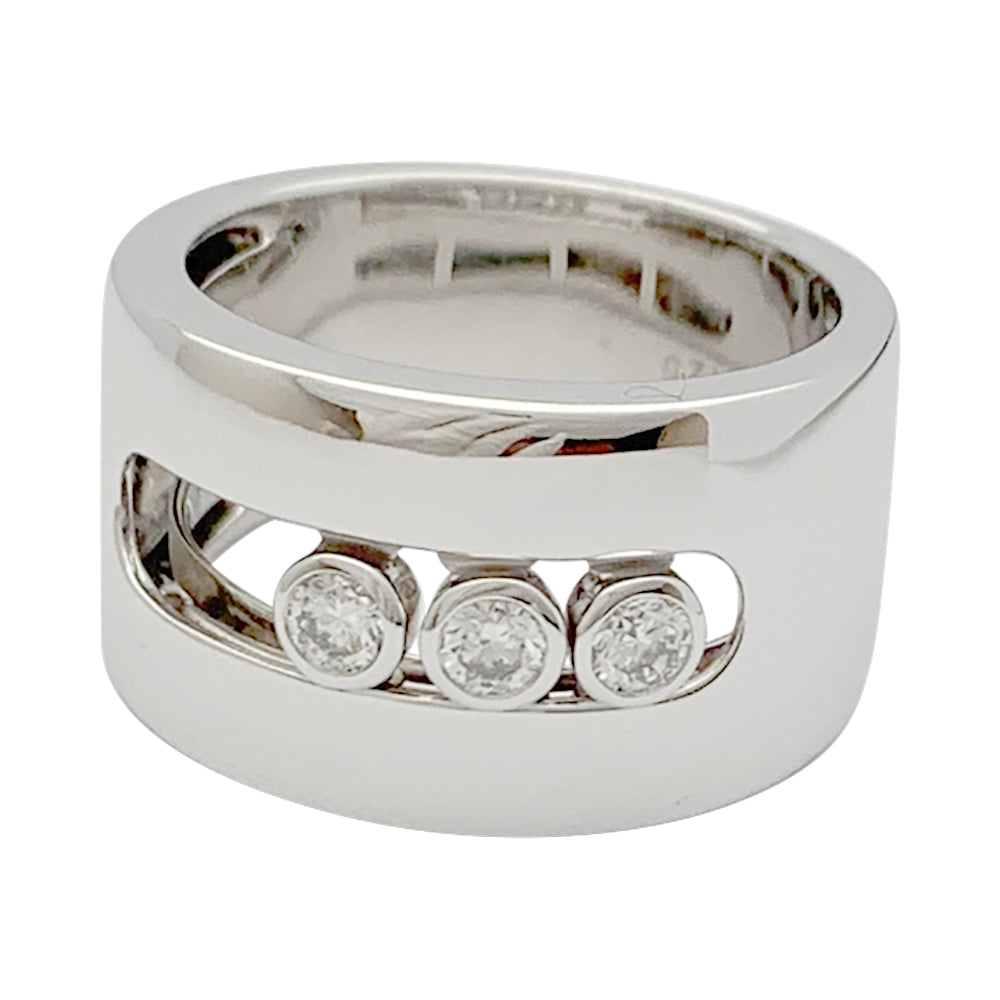 Messika ring, "Move", white gold, diamonds.