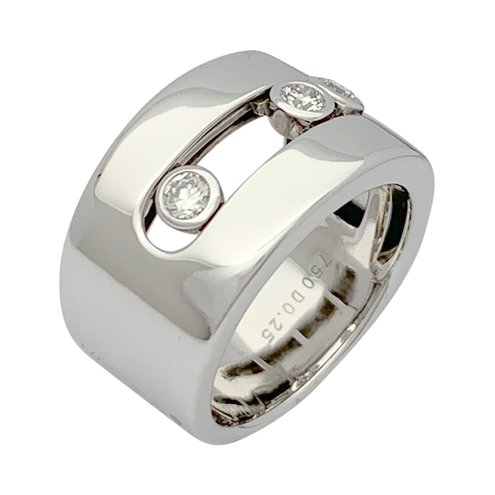 Messika ring, "Move", white gold, diamonds.