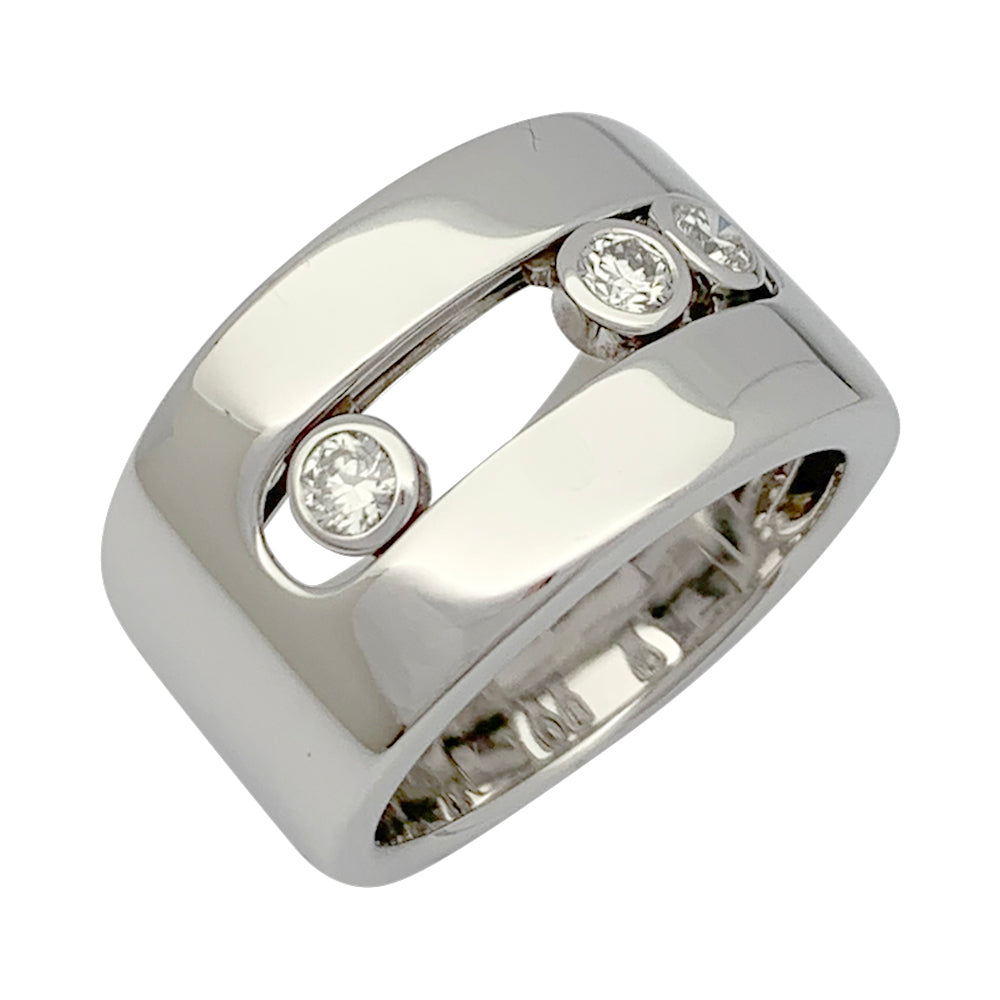 Messika ring, "Move", white gold, diamonds.