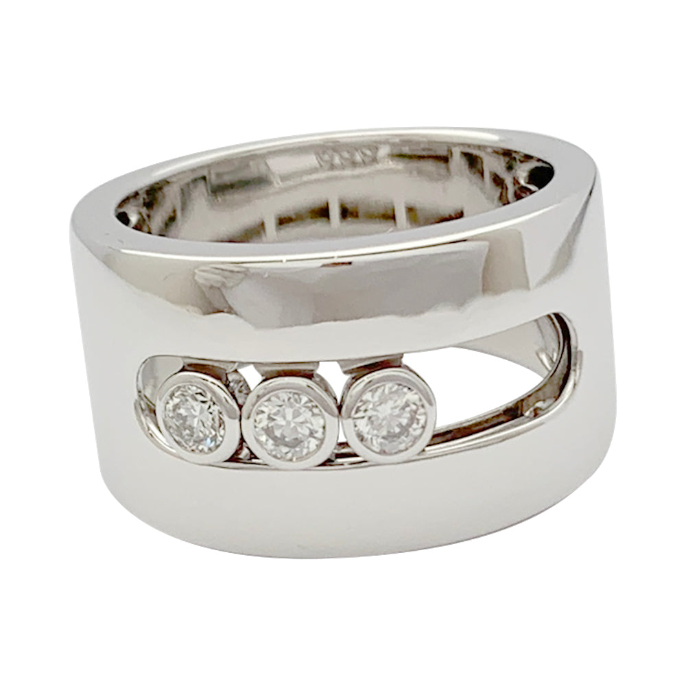 Messika ring, "Move", white gold, diamonds.