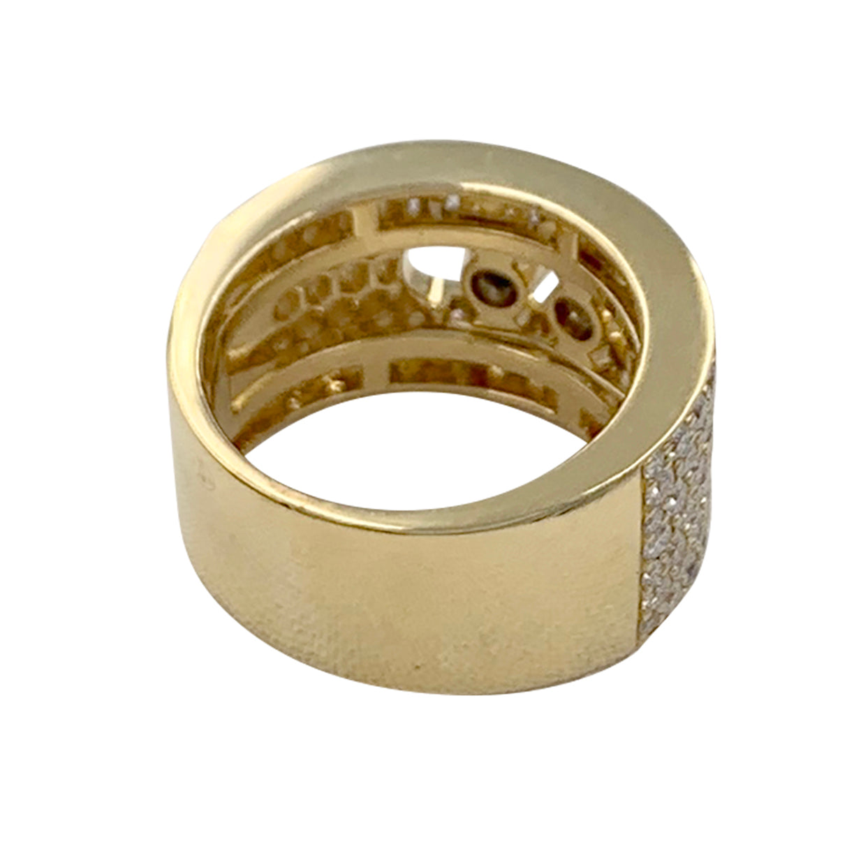 Messika ring, "Move Joaillerie Pavée", yellow gold, diamonds