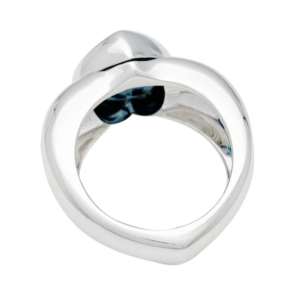 Piaget ring, "Heart", white gold and topaz.