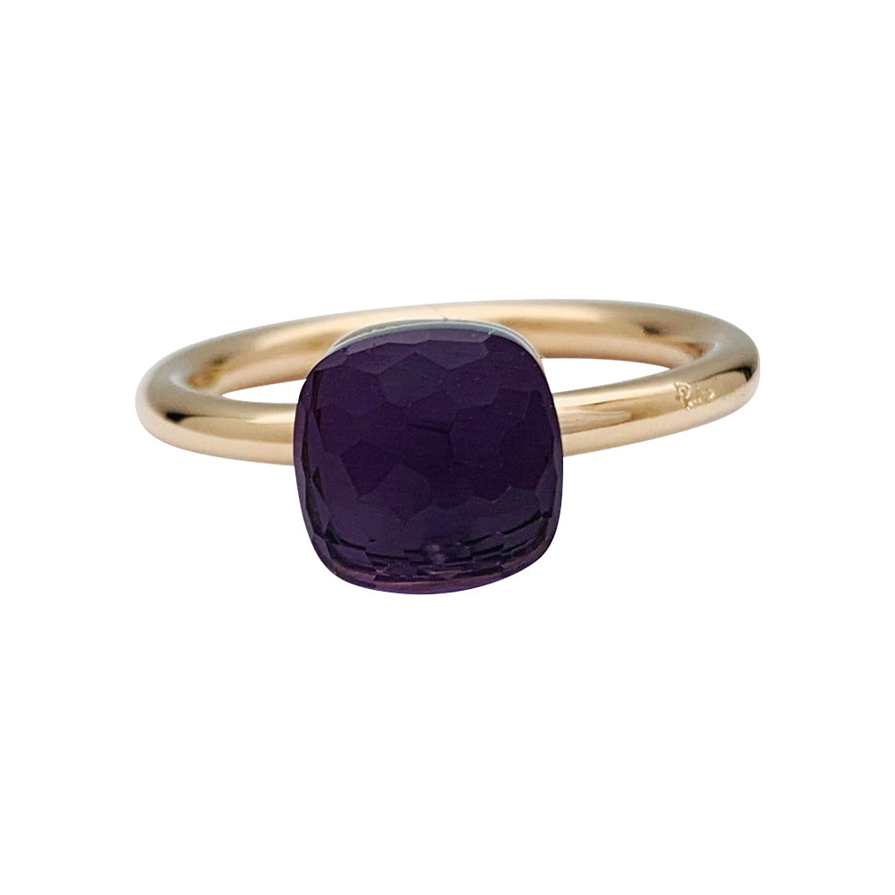 Bague Pomellato, "Nudo Petit", or rose, or blanc, améthyste.