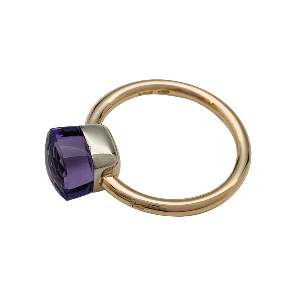 Bague Pomellato, "Nudo Petit", or rose, or blanc, améthyste.