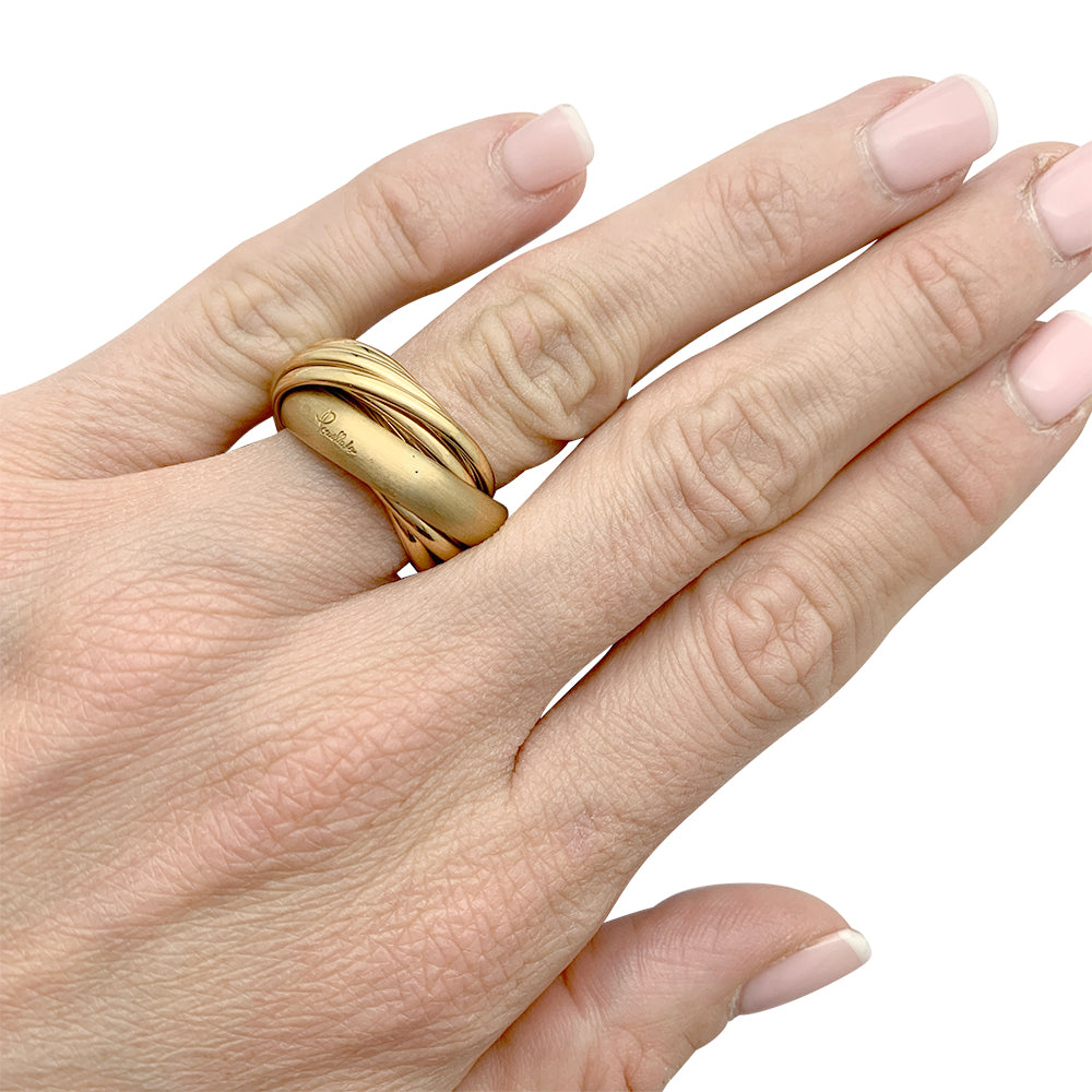 Pomellato ring, "A Thousand Circles", yellow gold.