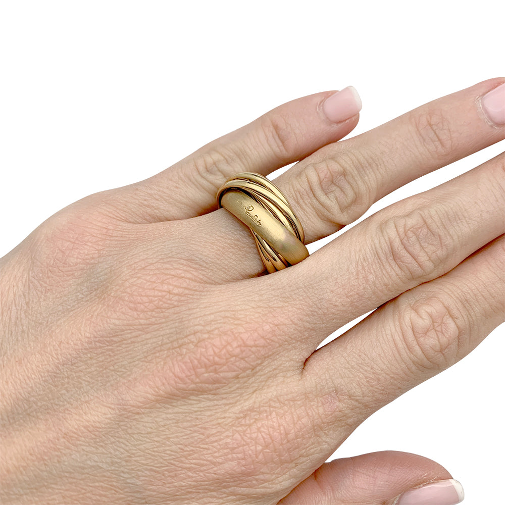Pomellato ring, "A Thousand Circles", yellow gold.