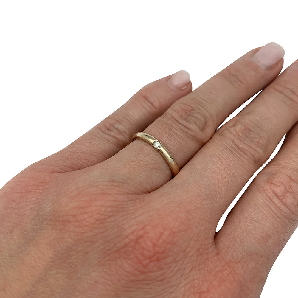Pomellato ring "Lucciole" model in white gold, diamond.