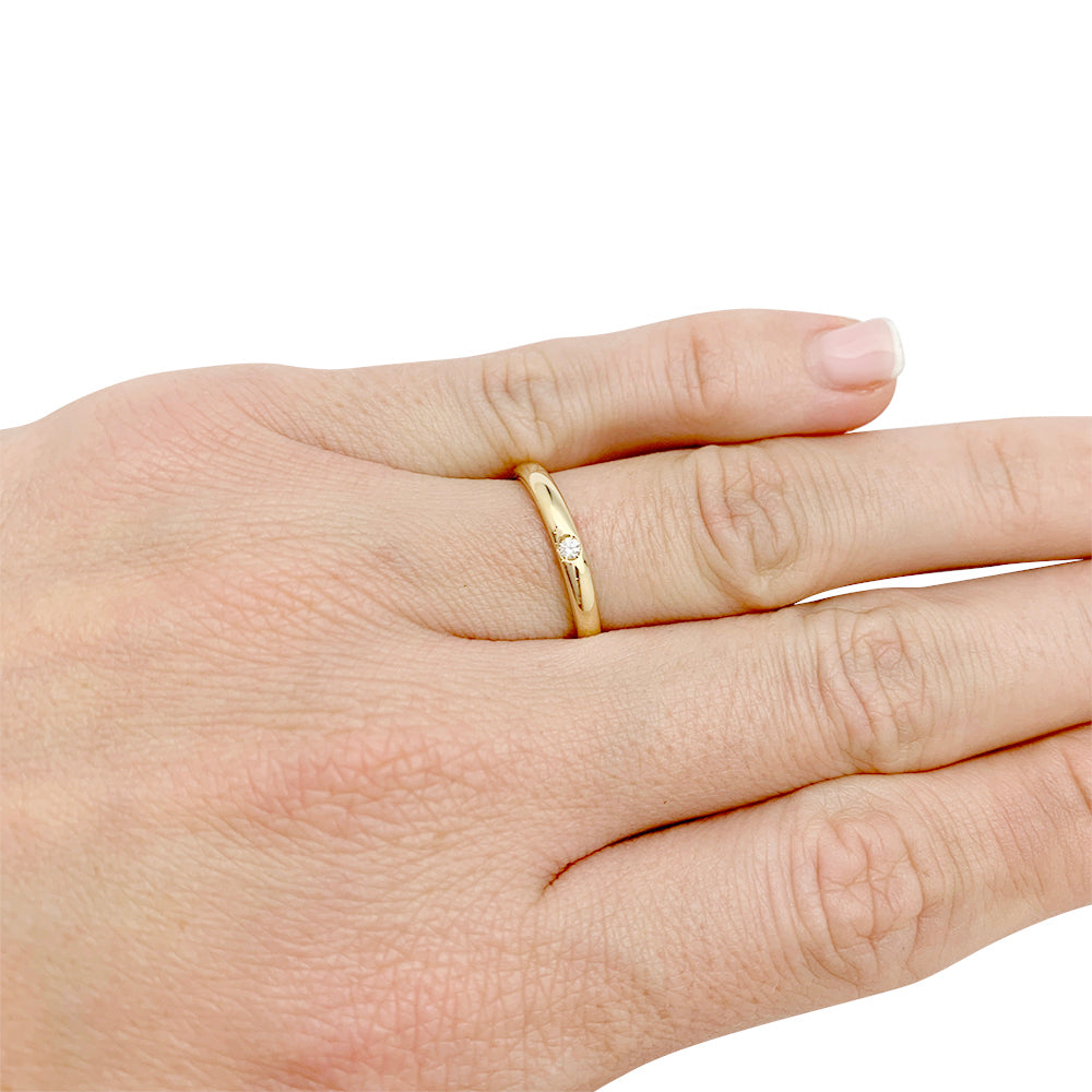 Pomellato "Lucciole" ring in yellow gold, diamond.