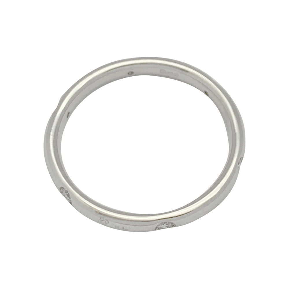 Pomellato ring, "Lucciole" model, in white gold and diamonds.