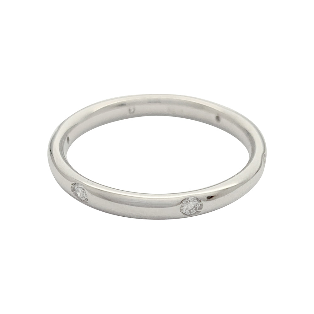 Pomellato ring, "Lucciole" model, in white gold and diamonds.