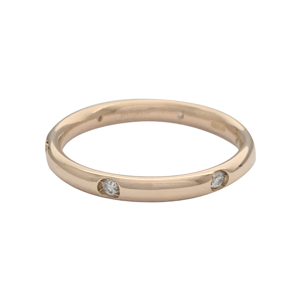 Pomellato ring, "Lucciole", pink gold, diamonds.