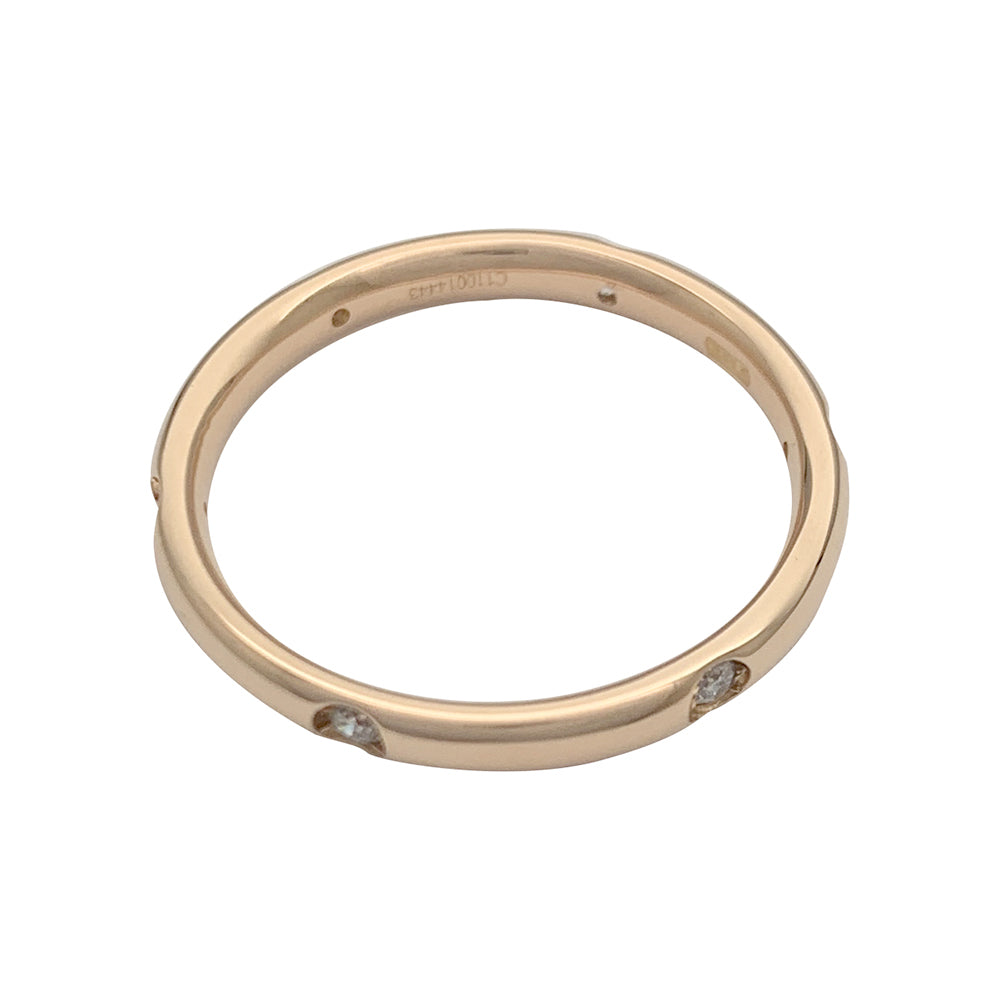 Pomellato ring, "Lucciole", pink gold, diamonds.