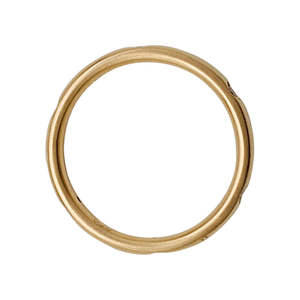 Pomellato ring "Lucciole" model in pink gold, diamonds.