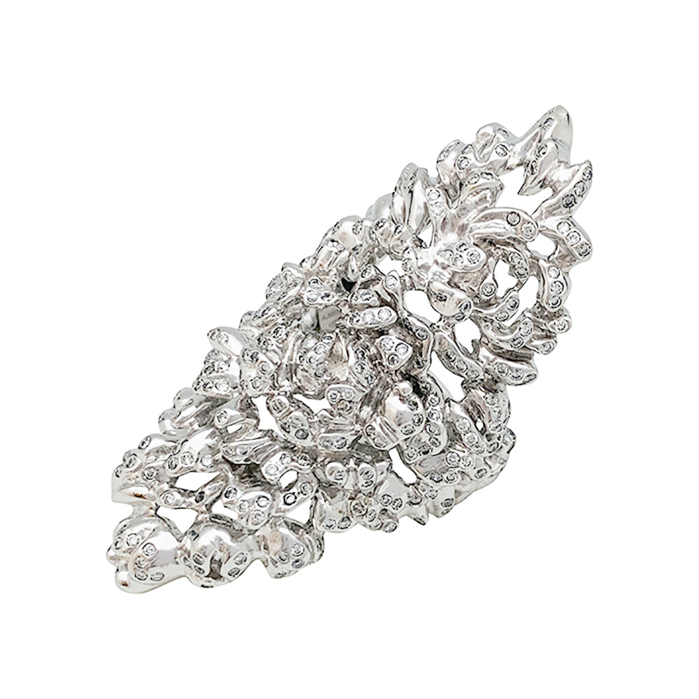 Repossi "Nérée" ring in white gold and diamonds.