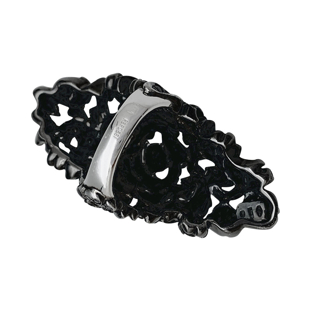 Repossi "Nérée" ring in blackened white gold and diamonds.
