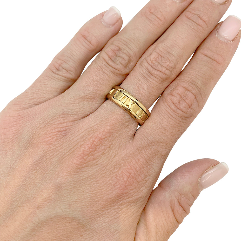 Tiffany & Co. ring, "Atlas", yellow gold.