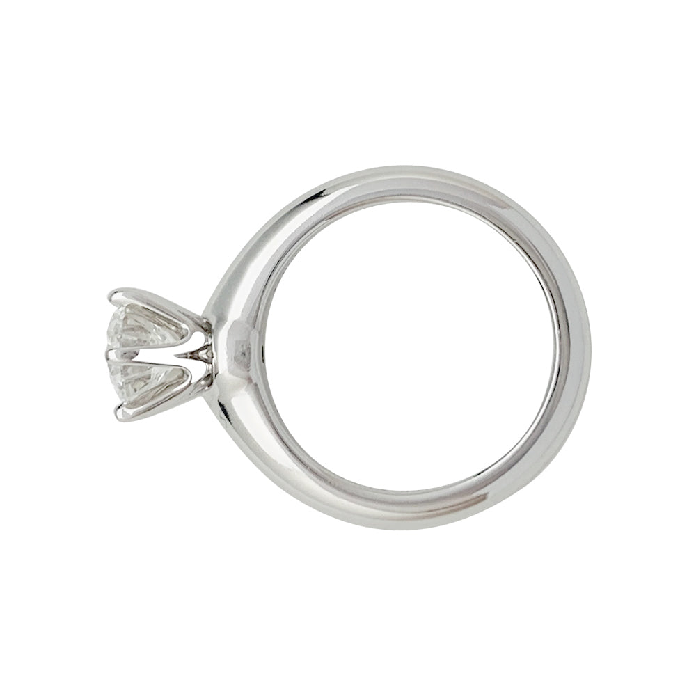 Tiffany & Co. Solitaire, "Setting", platinum, 1.01 carat diamond.