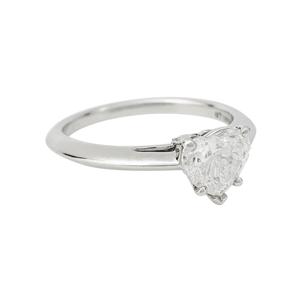 Bague Tiffany & Co. en platine et diamant 1,02 ct.