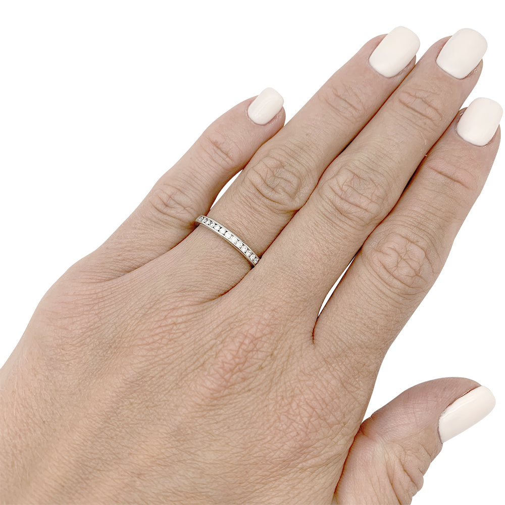Alliance Tiffany&Co. platine et diamant.