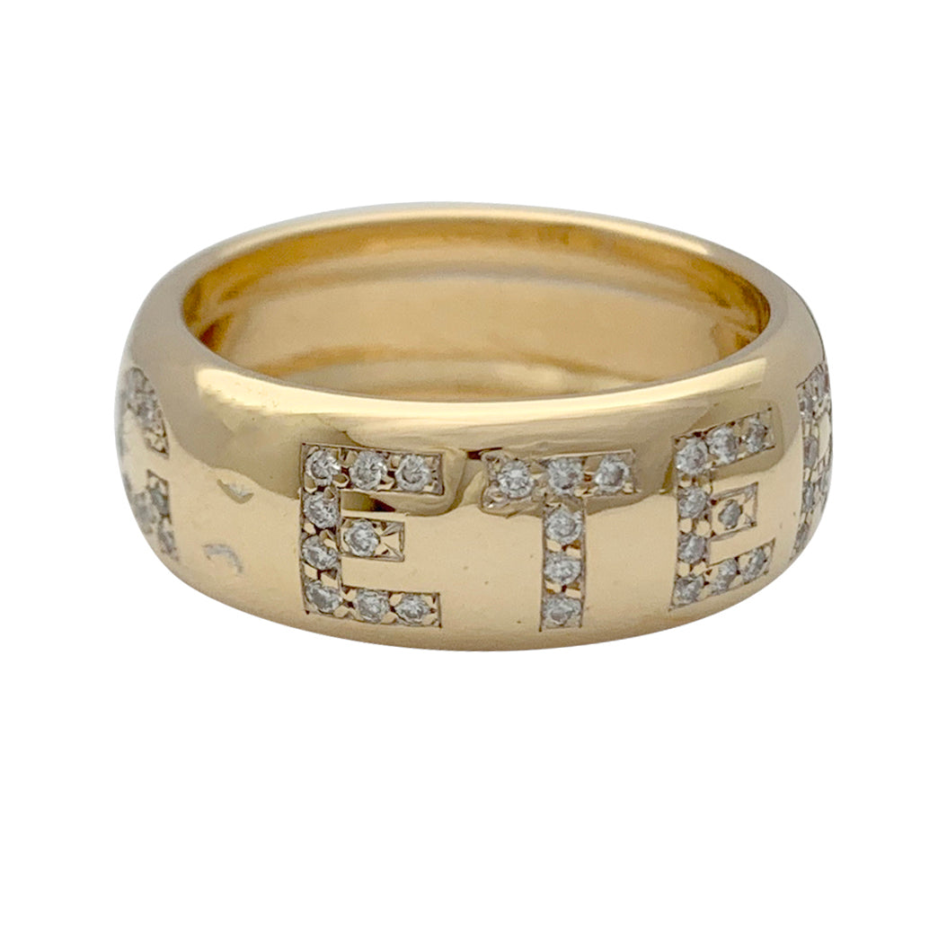 Van Cleef & Arpels ring, "Eternity ring", yellow gold, diamonds.