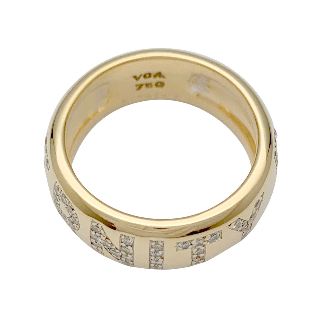 Van Cleef & Arpels ring, "Eternity ring", yellow gold, diamonds.