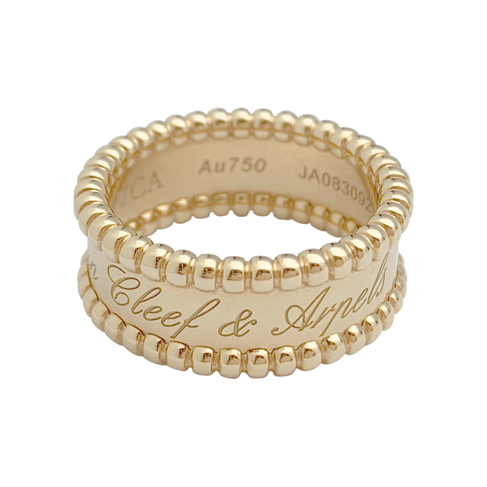 Van Cleef & Arpels ring, "Perlée signature", pink gold.