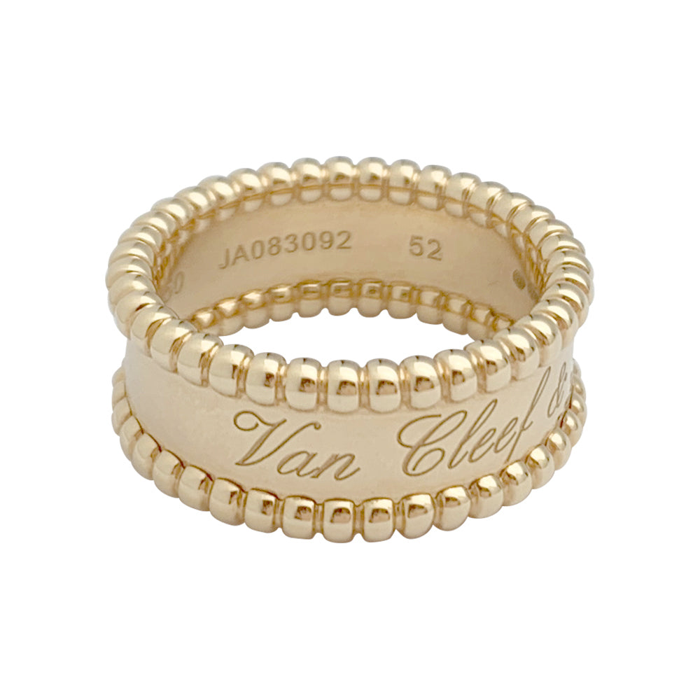 Van Cleef & Arpels ring, "Perlée signature", pink gold.