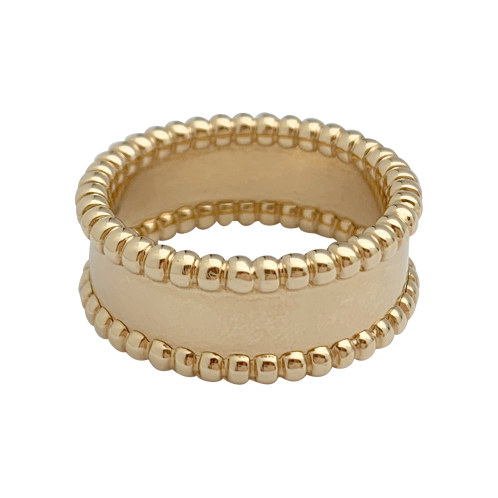 Van Cleef & Arpels ring, "Perlée signature", pink gold.