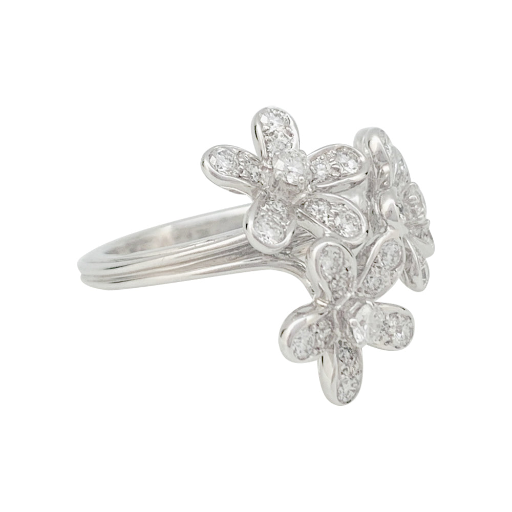 Bague Van Cleef & Arpels, "Socrate", or blanc et diamants.